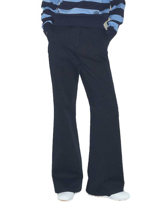 Classic Loose Fit Chino Boot-cut Pants