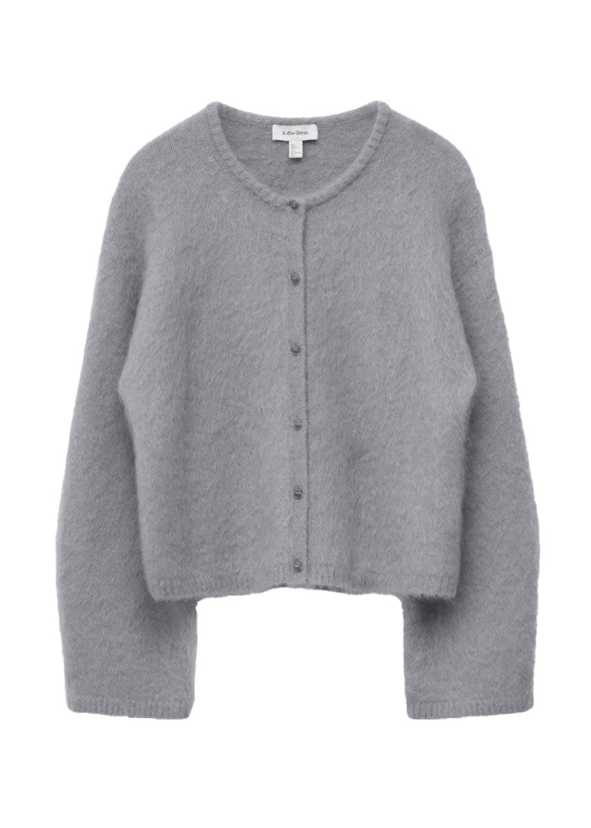 브러시드 모헤어 블렌드 가디건