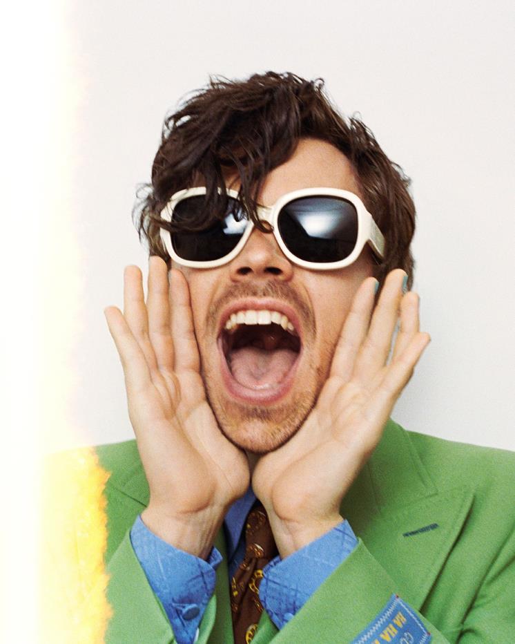 해리 스타일스와 함께한 구찌 '하하하' 캠페인 컷